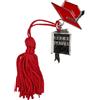 Doni Bomboniere Laurea 12PZ Pendente con Codice Penale in Legge Confettata Giurisprudenza Pensierini Aprifesta Gadget Nappina E Tocco Rosso Idee Regalo Complete Originali Economiche