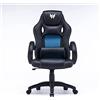 Acer Predator Rift Essential Gaming Chair, Sedia da Gaming, Sedia ufficio, Cuscino Lombare, Testa rimovibile, Braccioli Regolabili, Movimento Schienale max 115 gradi, Telaio in acciaio, Tessuto Traspirante