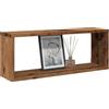 Generico Mensole a Cubo Muro 6 pz Legno Antico 60x15x23 cm in Truciolato,Scaffalature,Scaffali e mensole per pareti-856588