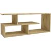 Shefa Eden - Supporto per TV compatto da 100 cm, in legno Artisan Oak Media, con ripiani aperti, piccolo moderno tavolo per TV, centro di intrattenimento e unità TV per soggiorno, camera da letto