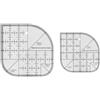 ISKDJBJG Righello per Taglierina Angolare Curva Antiscivolo, Modello per Cucito, DIY, Accessori per Quilting, Righello Multifunzionale