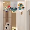 Hiseng 3 Pezzi Tenda da Porta Stile Giapponese, Corta Tende da Cucina per Finestra, Tenda da Divisoria per Ristorante Corridoio Interna Decorazione (30x50cm,Stile alla Moda 12)