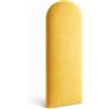 MEBLE ANGELO Angelo - Imbottitura da parete - Pannelli da parete 3D - Cuscino da parete - Pannelli imbottiti - Pannelli imbottiti - Pannelli da parete - Giallo chiaro 80 x 25 cm - Pannelli da soffitto - Recinzione