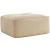 NuvlaGu Cordelia - Divano ottomano in velluto a coste, beige modulare senza ossa, comfort di seduta, in tessuto a coste adatto agli animali domestici, antiscivolo, a forma di L/U, divano relax per