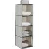 SUNLUX Organizer Salvaspazio Appendibile 4 Scomparti - 30x30x80 cm - Pieghevole, Impermeabile e Lavabile