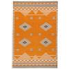 HAMID Tappeto Kilim Lori Tessuto a mano in 100% lana, stile etnico boho, morbido e resistente, ideale per soggiorno, camera da letto e sala da pranzo (D.4, 230x160 cm)