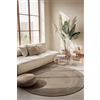 Hanse Home Tappeto in iuta Rangpur rotondo, naturale, tessuto a mano ed ecologico, in fibra naturale di iuta per soggiorno, camera da letto, sala da pranzo, corridoio, cucina, marrone naturale, 100 cm