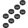 QUARKZMAN Tappo Portaspazzole in Carbone Copertura Plastica per Spazzola Elettrica del Motore Filo Nero Diametro Esterno 19mm/0,75 Altezza 8mm/0,31, 8pz