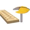 Homeponnew Punta per fresa a ciotola piccola con gambo da 6 mm per la lavorazione del legno, con punta in carburo, diametro 44,5 mm, altezza 44 mm, per utensili di taglio di precisione