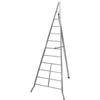nextradeitalia 1PEZZO SCALA TRIANGOLARE AGRI IN ALLUMINIO D.LGS. 81/08-6 gr. cm.250h. Kg.5,70 (AG250)