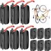 Mimoke Supporto da parete girevole per bicicletta - Staffa per bicicletta - Supporto verticale - Portabici per il garage - MTB & bici da strada (Gancio rosso, 6 pezzi)
