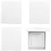BMZXCH 4 Pezzi Copri Interruttore luce Presa Elettrica Impermeabile Per Bagno Casa | Flip Outlet Box Copre Impermeabile Sottilissima Flip-Top Copripresa Scatola Autoadesive Per Interruttori