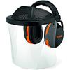 Stihl 0000 884 0565 - Protezione facciale e dell'udito corta, visiera di plastica con protezione per la fronte