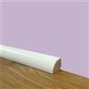Eternal Parquet 100 metri lineari di Profilo Basolino PREMIUM in legno MASSELLO Tondo 1,5x1,5cm laccato bianco (prezzo al metro)