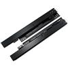 WMLBK Guide per montaggio a pavimento, 1 paio di guide per cassetti, estraibili per cassetti, 180 mm, guide telescopiche per montaggio a pavimento (20 cm, nero)