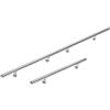 Monzana corrimano acciaio inox V2A ringhiera scale ingresso giardino 300cm passamano esterni interni fissaggio a parete