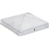 ROG garden-line 4 x Copripalo a Piramide 141 x 141 mm - Acciaio Zincato a Caldo - Cappuccio Protettivo per Pali in Legno 140x140 mm - Protezione Intemperie per Recinzioni, Gazebo e Carport