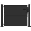 vidaXL Cancello da Giardino con Blocco Nero 85 x 105 cm, Cancello Rettangolare Moderno, barriera Resistente in Acciaio, Stile Minimalista per entrata Esterna