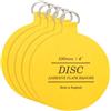 WINSOME Ganci per piatti a disco da parete, resistenti, invisibili, autoadesivi, per appendere quadri, piatti, 100 mm (confezione da 5), giallo