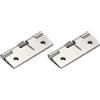 QUARKZMAN 2 Pezzi Cerniere A Molla 2 Lunghezza Acciaio Inox Cerniere Autochiudenti Piccole Per Porte Armadio Scatola Fai Da Te Hardware, Argento