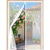 LIUNADM Zanzariera Magnetica per Porta 80 x 225 cm Rete Fine Anti Zanzarem, Facile da Installare Tenda Totalmente Magnetica per Porte Finestre Balcone Soggiorno, Bianco