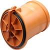 MD Technic Valvola a rana con coperchio in acciaio inox per tubi HT/KG DN110/DN160/DN200 (diametro 200)