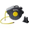 GrecoShop Tubo aria compressa con avvolgitubo automatico 15 + 1m - XBA-02