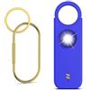 Ankilo Allarme Personale Tascabile con Sirena 135 dB, Luce Strobo, Portachiavi Sirena per Donne Sicurezza, Allarme Stridente, 2 Metodi di Allarme, Blu