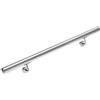 Monzana corrimano acciaio inox V2A ringhiera scale ingresso giardino 100cm passamano esterni interni fissaggio a parete