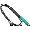 Lastdaytime Maniglia per saldatore per F210 F245 di ricambio con filo in silicone resistente al calore e manicotto di alimentazione anti piegatura compatibile con stazione DWS200 (F245)