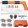 Vulaop Chiodatrice manuale per calcestruzzo con 5 livelli regolabili - Set completo con 200 chiodi, pistola per unghie portatile, mini pistola per unghie per pareti in cemento, soffitto