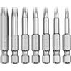 Dozylive 7 Pezzi Punte Cacciavite Torx 5 Punti con Codolo Esagonale da 1/4 Magnetico Testa Punta Cacciavite 2 di Lunghezz T8 T10 T15 T20 T25 T27 T30 T40 Punte per Adattarsi Cacciaviti Elettrici e Manuali