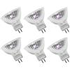 UGEFKMQ 6PC Lampada Alogena Faretto Mr11 6V 20W Lampadina Alogena Microscopio Lampada Alogena MR11 con Attacco a 2 Pin G4 Spotlight Bianco Caldo 30W