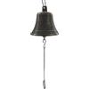 artigianatodaloise Campana campanella in ottone in fusione brunito liscio da appendere arredo arte diametro 8 cm