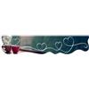emmevi Tappeto Cucina Gomma Pvc Moderno Sagomato Antimacchia Stampa Digitale HD Caffè Cuori 50x240 cm