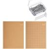 rflaueo 30,5 x 40,6 cm doppio lato macramè Project Board con istruzioni in macramè e perni per intrecciare braccialetti e nodi (U298-1)