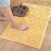 Reyox Tappetino da Bagno in Microfibra Ciniglia Lavabile in Lavatrice, Tappeto Bagno Assorbente Antiscivolo Giallo 60 x 90 cm