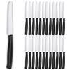 NOBILE LOVELYCARE 24 coltelli da cucina Nero coltello da tavola lama seghettata acciaio inox coltelli da bistecca pane sempre utili in cucina