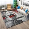 Generic Tappeto per soggiorno, 60 x 90 cm, antiscivolo, a tema città, strade londinesi, Big Ben, grigio, lavabile in lavatrice, rettangolare, morbido a pelo basso, per camera da letto