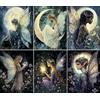 Craft Kreatively Moon Fairies - 6 fogli di carta di riso, 20 x 26,5 cm (6 fogli), per decoupage, tecnica mista, creazione di biglietti e artigianato, decoupage CRAFT KREATIVELY