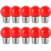 HUAMu E27 Spiral Cover, 2W, LED Edison Light, Red Golf Light, Party Party per Patio esterno, Confezione da 10