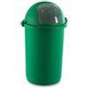 Giganplast PATTUMIERA IN PLASTICA ROTONDA PUSH VERDE PORTELLO A MOLLA lt.50 cm.41x75