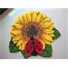 WAXB Zerbino Stampa 3D Delicato Tappeto A Forma Di Girasole Tappeti Eleganti A Fiori Tappeti E Tappetini Moderni Per Soggiorno Decorazioni Per La Casa Regalo 40X60 Cm