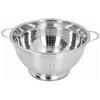 Sunxtzyl Cestino setaccio per frutta in acciaio inox, scolapasta multiuso per lavare le verdure, ciotola di scarico a grande capacità con fori uniformi per frutta, noodles e pasta, uso in (26 cm)