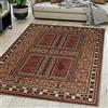 Mazovia Tappeto Salotto Moderno Orientale e Vintage Pelo Corto - Tappeti Soggiorno Turchi Originali - Tappeti Camera da Letto - Tappeti Salotto Grandi Dimensioni - Marrone 140 x 200 cm