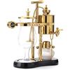 Diguo Belga/Belgio Family Balance - Sifone, caffettiera elegante a doppia nervatura con manico a T (oro classico)