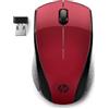 HP 220 Mouse Wireless, Tecnologia LED Blu, Sensore Ottico da 1300 DPI, 3 Pulsanti e Rotella di Scorrimento Integrata, Impugnature Pratiche e Funzionali, Ricevitore Nano Incluso, Design Moderno, Rosso