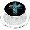 Camicie e regali religiosi InGENIUS Battesimo Battezzato Croce cristiana lasciata in acqua PopSockets PopGrip per MagSafe