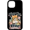 Jimbeels Custodia per iPhone 15 Piccolo gatto grande programma frase ironica retro
