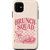 Brunch Squad - Minimalistic Brunching De Custodia per iPhone 11 Brunch Squad Colazione Amanti Croissant Mimosa Rosa